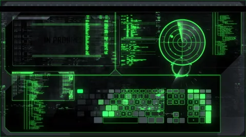 Futuristic digital interface screen Stock Footage 63431530