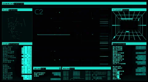 Futuristic digital interface screen Stock Footage 63431563