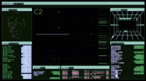 Futuristic digital interface screen Stock Footage 63431691