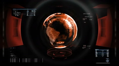 Futuristic digital interface screen Stock Footage 63868156