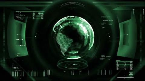 Futuristic digital interface screen Stock Footage 63868584