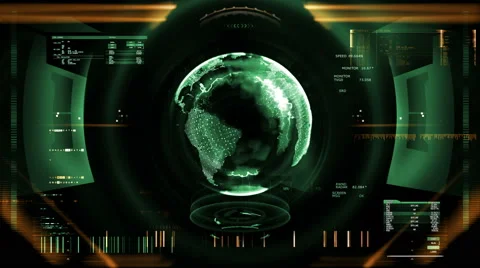 Futuristic digital interface screen Stock Footage 63868608