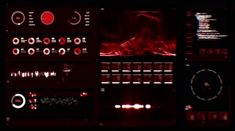 Futuristic digital interface screen Stock Footage 64993622