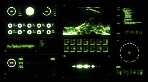 Futuristic digital interface screen Stock Footage 64994148