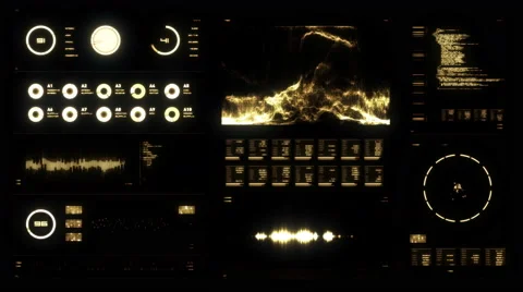 Futuristic digital interface screen Stock Footage 64994194