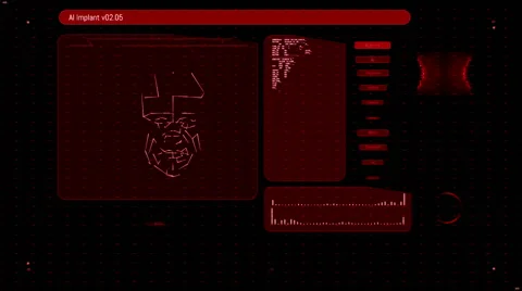 Futuristic digital interface screen Stock Footage 65225577