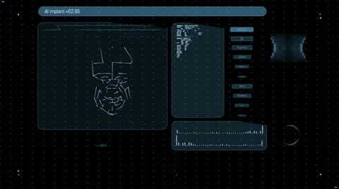 Futuristic digital interface screen Stock Footage 65225582