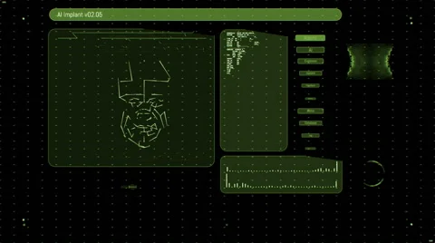 Futuristic digital interface screen Stock Footage 65225588