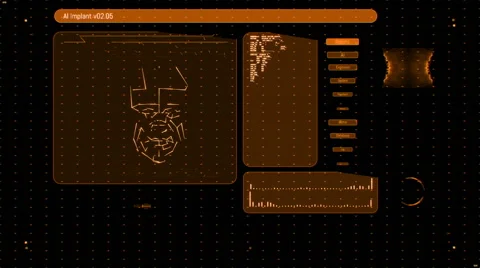 Futuristic digital interface screen Stock Footage 65225629