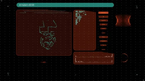 Futuristic digital interface screen Stock Footage 65225647