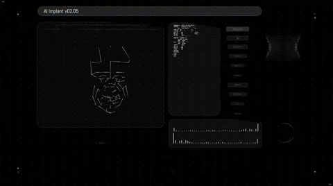 Futuristic digital interface screen Stock Footage 65225658
