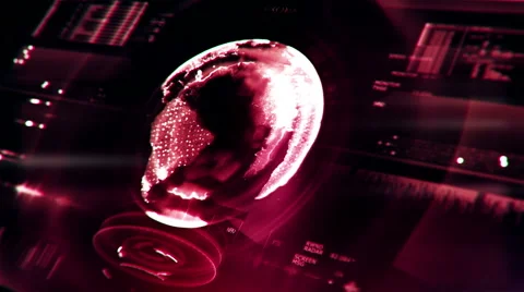 Futuristic digital interface screen Stock Footage 65331662