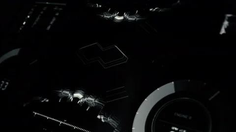 Futuristic digital interface screen Stock Footage 65337189