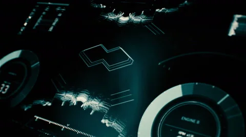 Futuristic digital interface screen Stock Footage 65337303