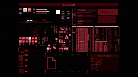 Futuristic digital interface screen Stock Footage 65525953