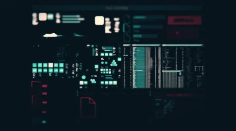 Futuristic digital interface screen Stock Footage 65526142