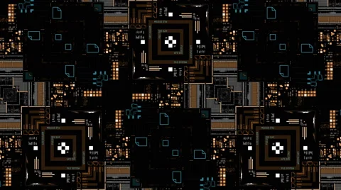 Futuristic digital interface screen Stock Footage 65638313