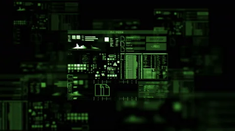 Futuristic digital interface screen Stock Footage 65721144