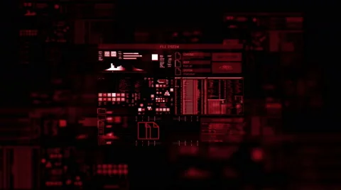 Futuristic digital interface screen Stock Footage 65728550