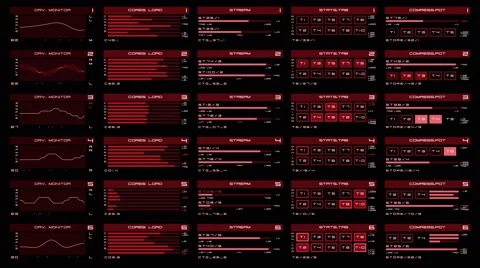 Futuristic digital interface screen Stock Footage 65731940