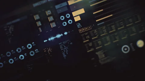 Futuristic digital interface screen Stock Footage 65745687