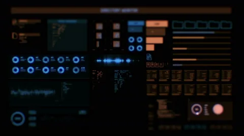 Futuristic digital interface screen Stock Footage 65745763