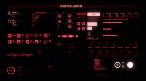 Futuristic digital interface screen Stock Footage 65746007