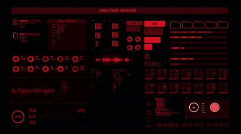 Futuristic digital interface screen Stock Footage 65746238