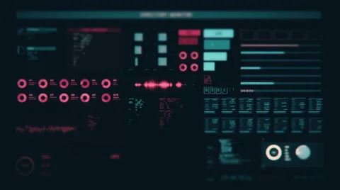 Futuristic digital interface screen Stock Footage 65746321