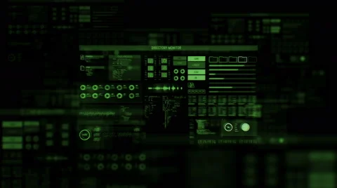 Futuristic digital interface screen Stock Footage 65760407