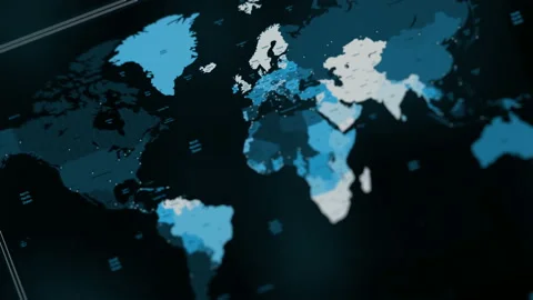 Futuristic digital interface screen 스톡 동영상 94084670