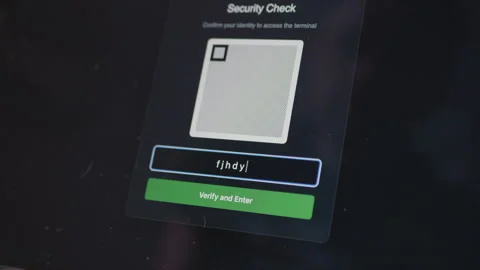 Futuristic digital interface showing access granted and loading Stock Footage 335521936