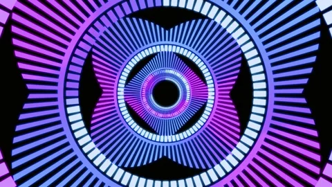 Futuristic digital iris scan animation. Hypnotic circular tech loop Stock Footage 340026157