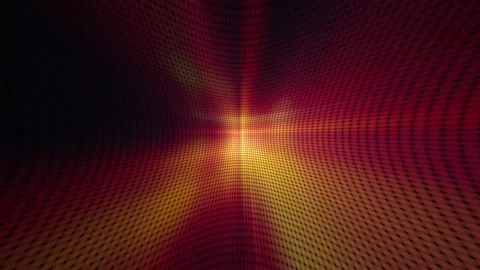 Futuristic digital light beam glowing in dark space. Abstract sci-fi energy wave Video stock 340024548