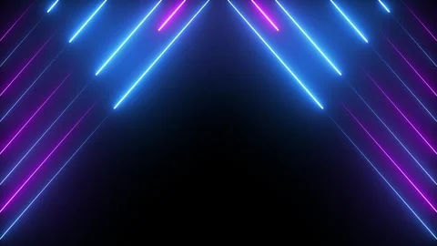 Futuristic Digital Light Beams and Sci-Fi Streaks | Cyber Glow Animation 4K 動画素材 304948950