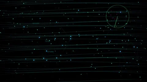 Futuristic digital light pattern background concept for science. Stock Footage 321331166