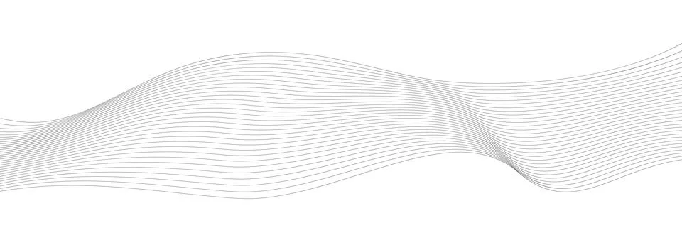 Futuristic digital lines wave background Stock Illustration
