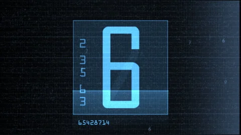 Futuristic Digital Lock Icon, Binary Elements Holographic Interface Stock Footage 322762873