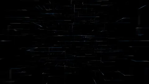 Futuristic Digital Matrix with Dynamic Lines and Patterns Stock Footage 341778602