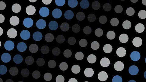 Futuristic digital matrix interface with moving blue with information Stock-Footage 343881004