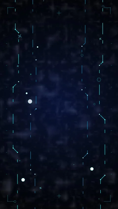 Futuristic digital matrix loop animation background featuring glowing dots and Stock Footage 347567766