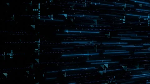 Futuristic Digital mesh dots dark background, Wave data transfer technology Stock Footage 278213959