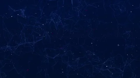 Futuristic Digital mesh dots dark background, Wave data transfer technology Stock Footage 278303065