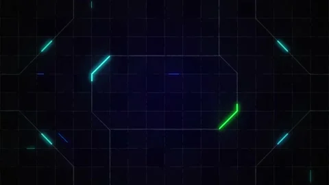 Futuristic digital motion abstract. loop video for digital background. 4K Stock Footage 183704534