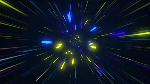 Futuristic digital motion graphics with vibrant streaks of light Stock Footage 327767153