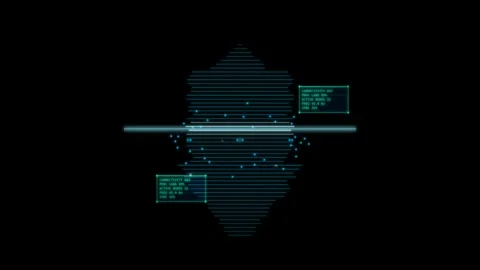 Futuristic digital motion visualization of data streams and technological i.. 動画素材 342542421