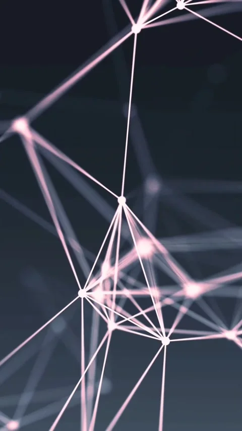 Futuristic digital network connections in motion. High-speed data flow Stock Footage 339638169