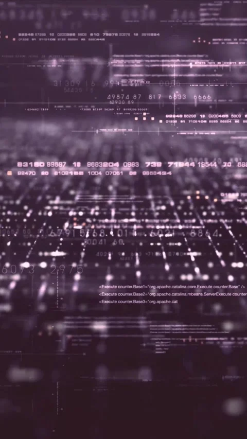 Futuristic digital network data flow with glowing connections. High-tech Stock Footage 339638116