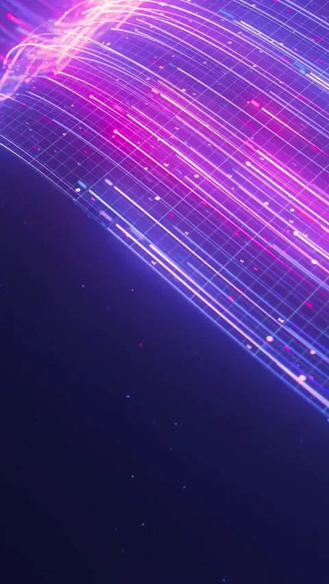 Futuristic digital network data flow animation. High-speed glowing Stock-Footage 339638246