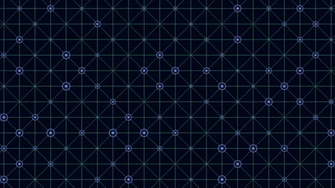Futuristic digital network grid background with glowing nodes and connections Stock Footage 333188063